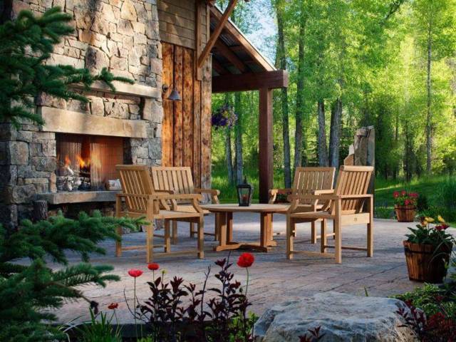 1 simple rustic outdoor room