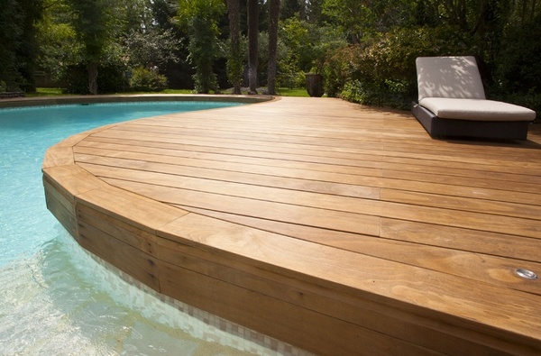 2 Wood pool coping ideas pool deck ideas garden design ideas