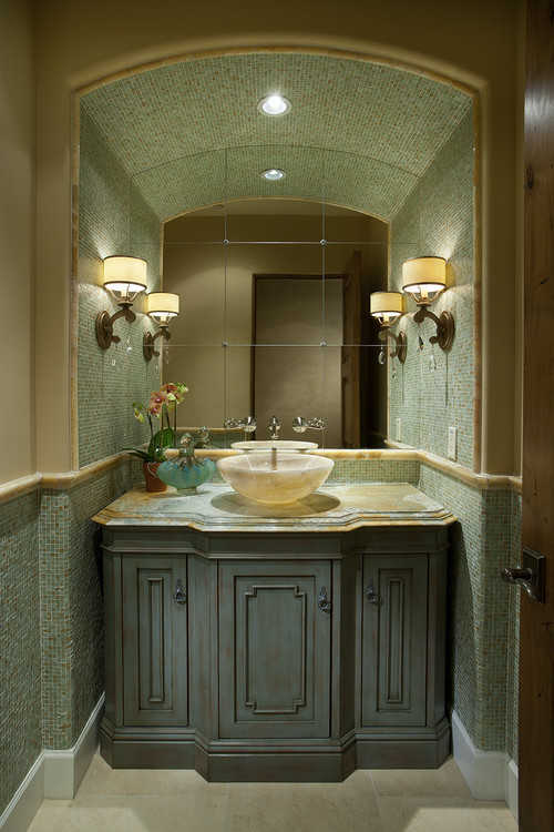 4 contemporary powder room
