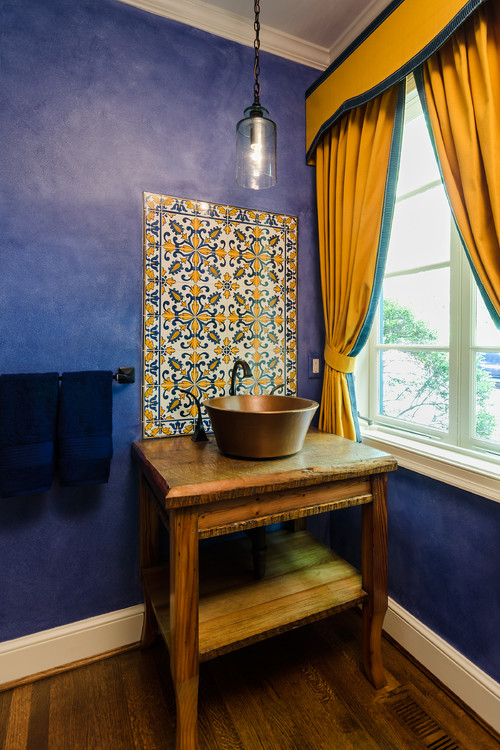 4 mediterranean powder room