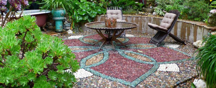 pebble mosaic