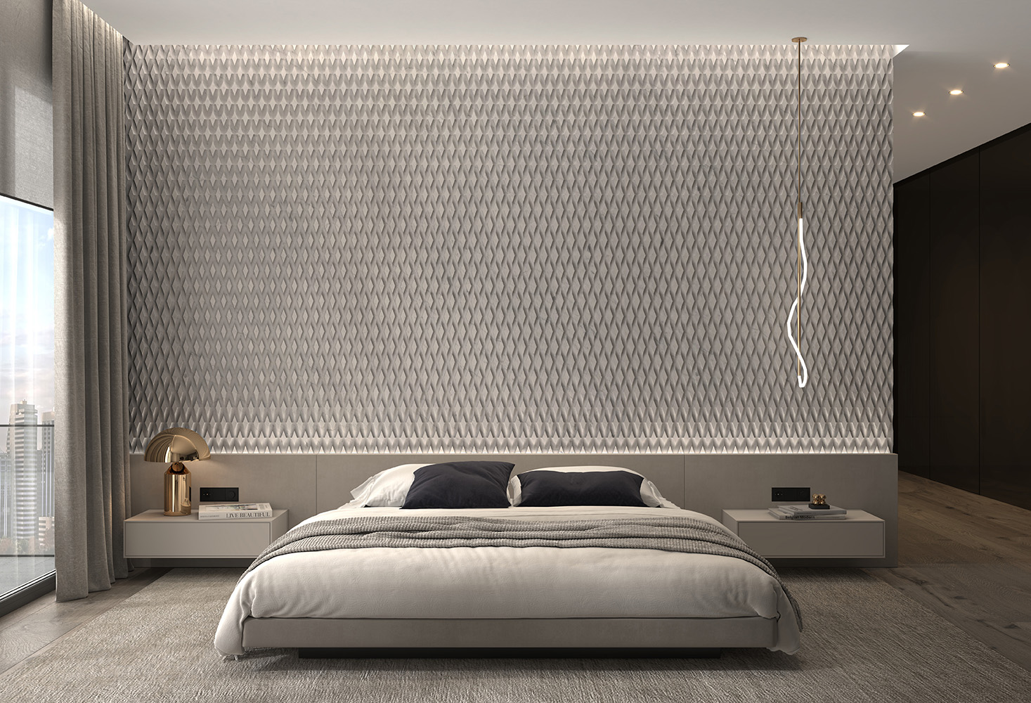3D Carrara White