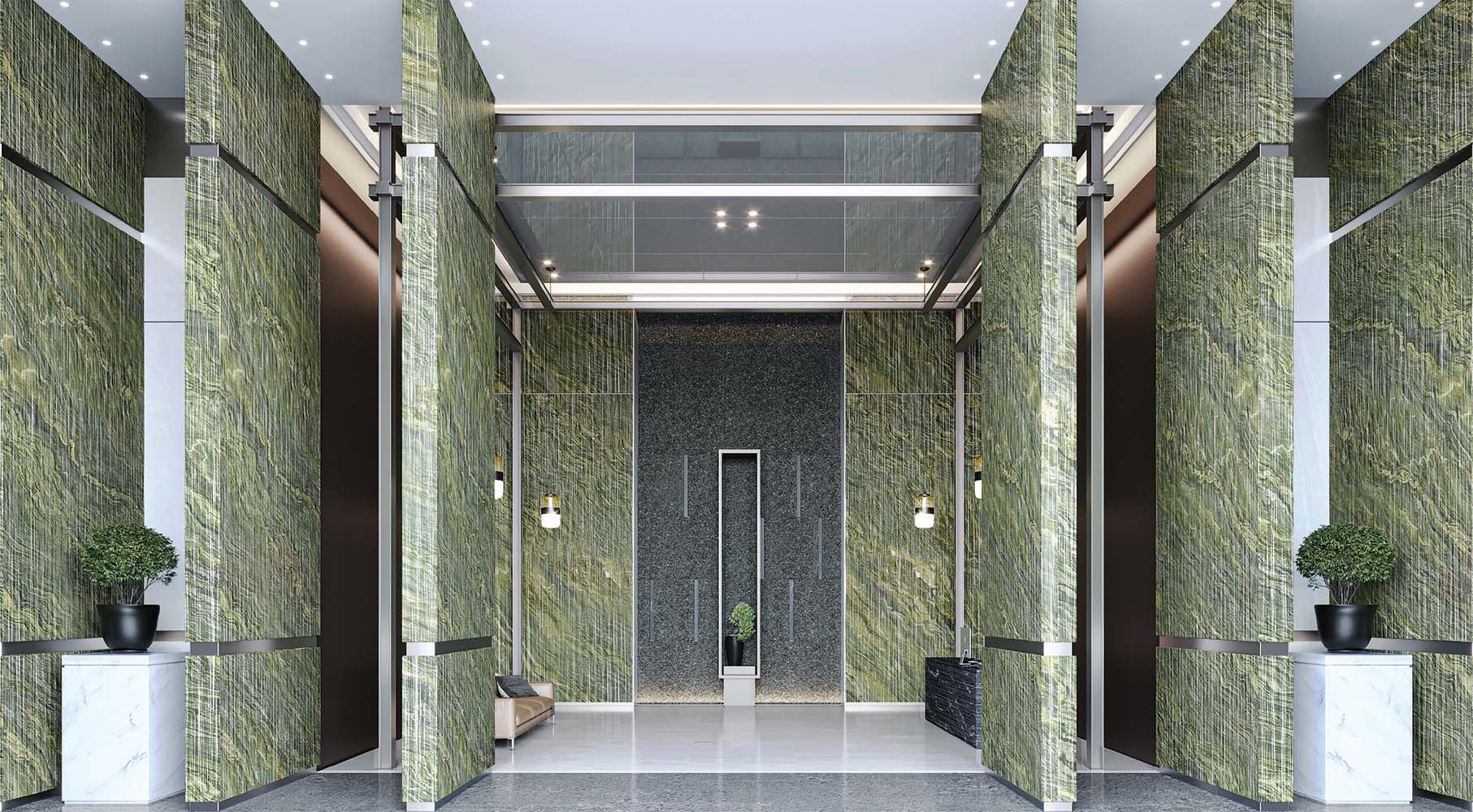 Colectia RAW Rainbow Green Lineal 3D