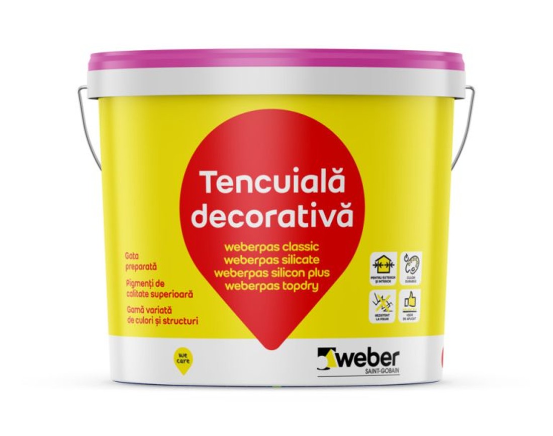 Tencuiala decorativa siliconica - Weber.Pas Silicon Plus